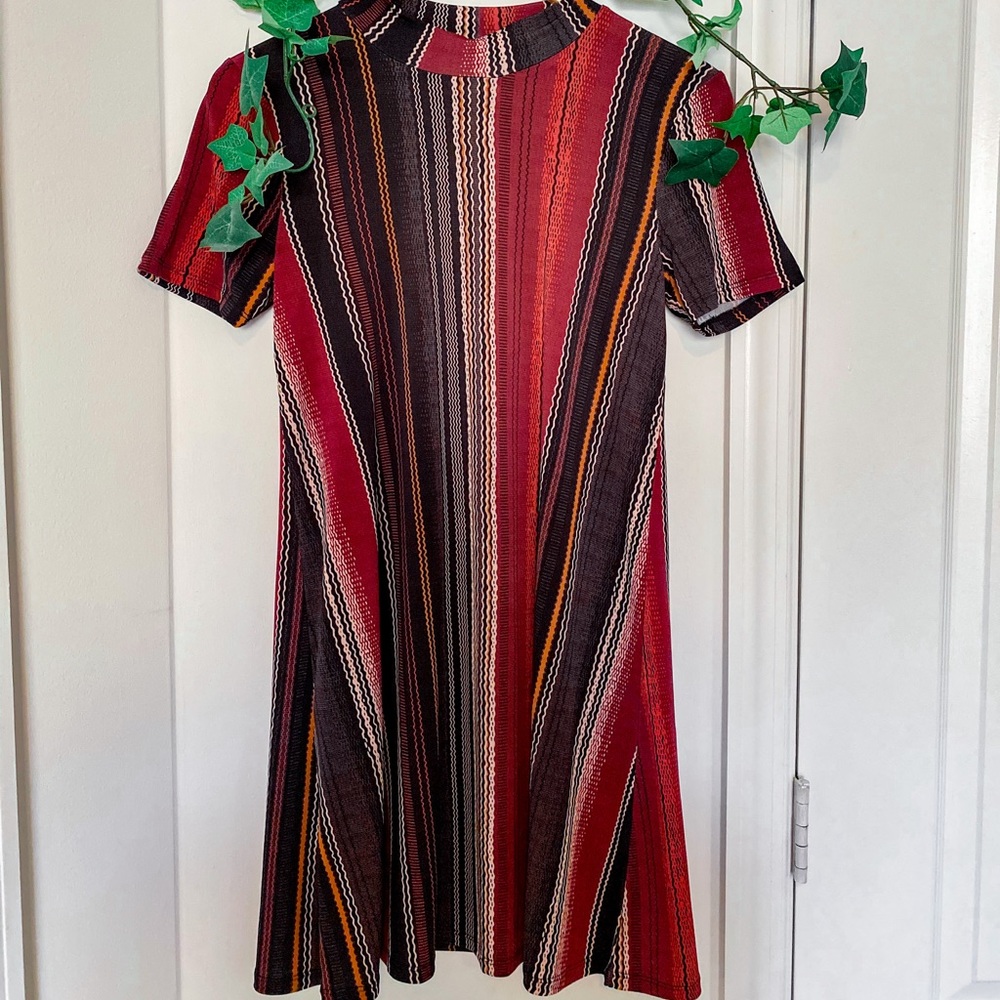 Boho Striped Dress short